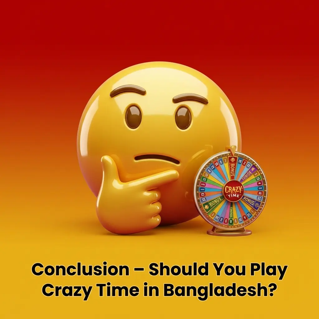 Crazy Time live game show interface for Bangladesh players