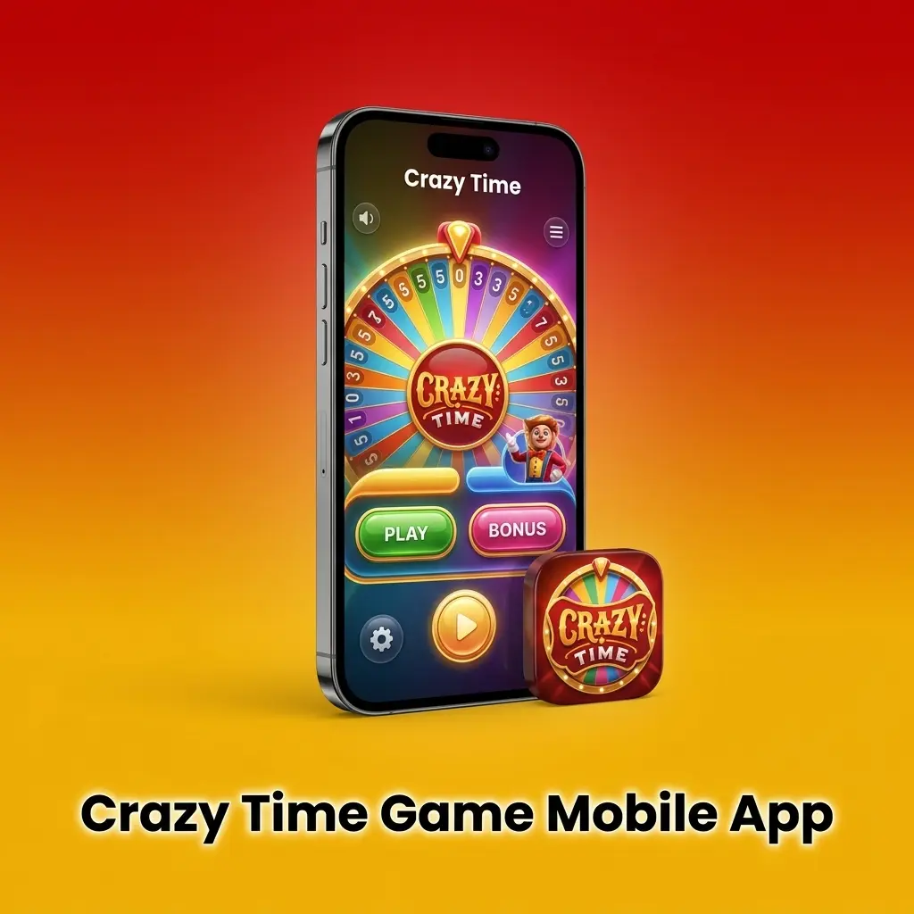 Crazy Time mobile app on Android and iOS devices