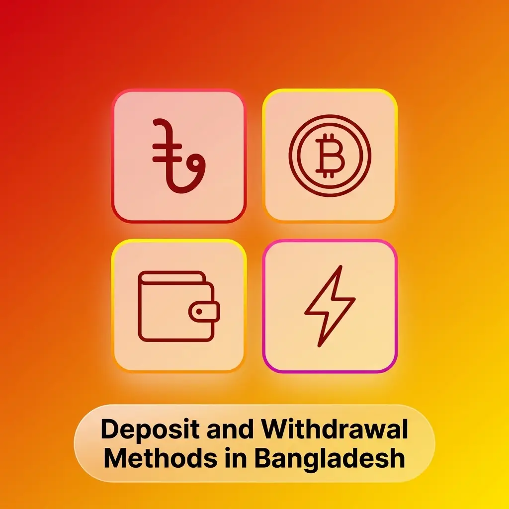 Deposit and withdrawal payment methods available in Bangladesh