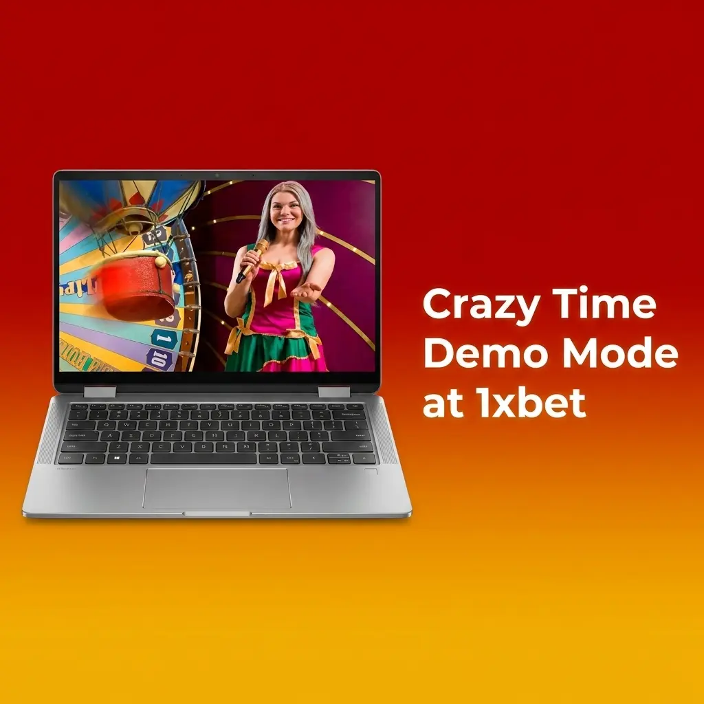 Crazy Time demo mode wheel and betting interface